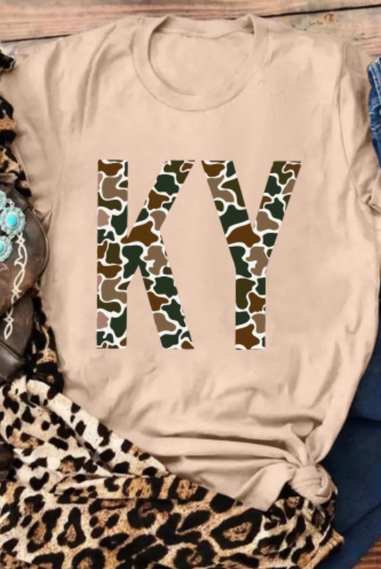 KY Camo Print Tee