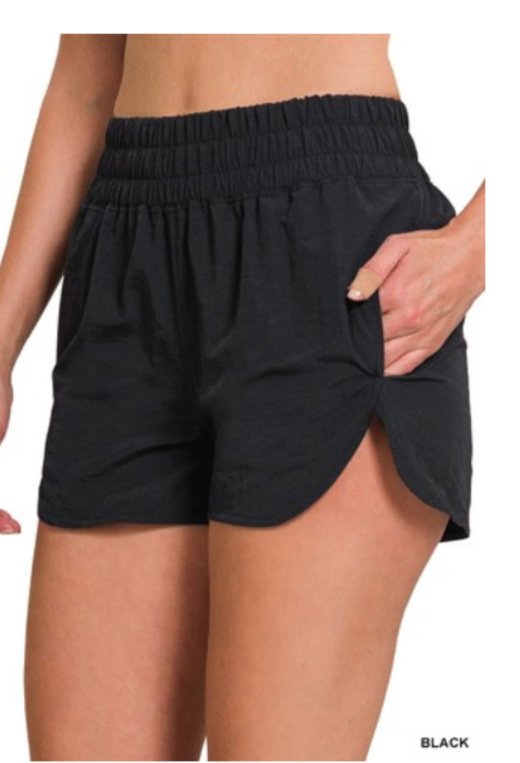 Black Running Shorts